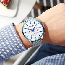 Load image into Gallery viewer, Unisex Elegant Stainless Steel Watch With Chronometer And Date Display Excellent Design Perfect Gift