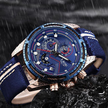 Load image into Gallery viewer, Waterproof Men's Sports Watch With Leather Transparent Belts, Chronometers Day View Perfect Gift