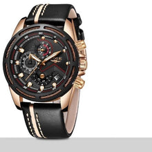 Load image into Gallery viewer, Waterproof Men's Sports Watch With Leather Transparent Belts, Chronometers Day View Perfect Gift