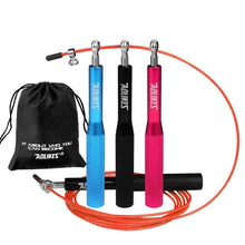 Load image into Gallery viewer, Professional 3 in 1 Skipping Rope Speed Jump Rope For Fitness Skip Workout Training Tangle Free Skipping Rope Adjustable Length Outdoor Jumping Ropes With Carrying Bag Spare Cable