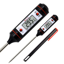 Load image into Gallery viewer, Professional Digital Kitchen Thermometer Barbecue Water Oil Digital Candy Candle Thermometer Cooking Kitchen BBQ Grill Thermometer Probe Instant Read Thermometer for Liquids Meat Food Thermometers 304 Stainless Steel Probe Tools