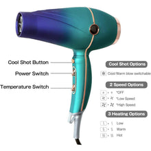 Load image into Gallery viewer, Professional Salon Hair Dryer 2300W