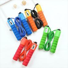 Load image into Gallery viewer, Professional Sponge Jump Ropes With Counter Sports Fitness Adjustable Fast Speed Counting Jump Skip Tangle-Free Rapid Speed Jump Rope With Counter For Aerobic Exercise Sports Fitness Cardio Workout Adjustable Cable Soft Sponge Non-Slip Handle