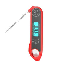 Load image into Gallery viewer, Professional Waterproof Digital Food Thermometer Pyrometer with Folding Foldable Probe Waterproof Digital Instant Read Meat Thermometer with 4.6” Folding Probe Backlight & Calibration Function for Cooking Food Candy BBQ Grill for Kitchen Food Cooking