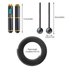 Load image into Gallery viewer, Professional Weight Loss Jump Rope Counter Speed Digital Jump Rope Adjustable Cordless Skipping Rope With Counter Adjustable Digital Counter Weighted Speed Skipping Rope With Weight Calorie Timer Circles For Training Fitness