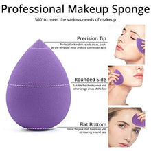 Load image into Gallery viewer, Professional Womens Blender Makeup Sponge Face Puff Powder Dry and Wet For Liquid Cream Make Up Sponges Cosmetics Colorful Soft Design