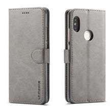 Load image into Gallery viewer, PU Leather Cover with RFID Blocking Card Holder Magnetic Clasp Folio Case For Xiaomi Redmi Note 5 Case Leather Wallet Luxury Cover Redmi Note 5 Pro 10 Pro 10s 9S 9 8 7 4 9T 10 5G 11 Case Flip Cover