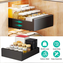 Load image into Gallery viewer, Pull Out Cabinet Organizer Carbon Steel Quiet Slide Rails