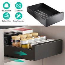 Load image into Gallery viewer, Pull Out Cabinet Organizer Carbon Steel Quiet Slide Rails