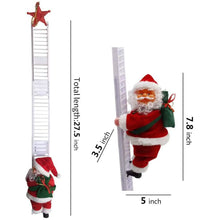 Load image into Gallery viewer, Puroregno Electric Climbing Ladder Rope Santa Claus Doll
