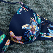 Load image into Gallery viewer, Push Up Bikini Floral Print Swimsuit Swimwear Women Bathing Suit Bikinis Set Brazilian Beach Female Wear Women's Bikini Swimsuits Floral Printed Bathing Suits for Women 2 Piece Bikini