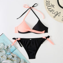 Load image into Gallery viewer, Push Up Bikinis 2022 New Swimwear Women's Bikini Swimsuits Floral Printed Bathing Suits for Women 2 Piece Bikini Women Floral Print Bikini Sets Swimsuit Beach Wear Bathing Suit Female Two Pieces