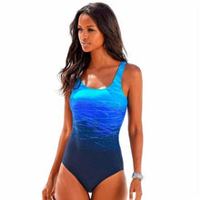 Load image into Gallery viewer, Push Up Swimwear Back One-piece Beach Bathing Suit Colorful Print One Piece Women Swimsuit Women's Plunge Bathing Suit Strappy Mesh One Piece Swimsuit Tummy Control Swimwear