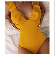 Load image into Gallery viewer, Push Up Women Bikinis Swimwear Women's Bathing Suits Push Up Halter Bandage Bikini Floral Printing Swim Bottoms Two Piece Swimsuits Women Swimsuits Bathing Suit Halter Leaf Print Beach Wear Plus Size