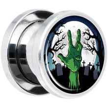 Load image into Gallery viewer, Cemetery Zombie Hand Halloween Plug Set 00G