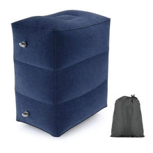 Load image into Gallery viewer, PVC Kids Flight Sleeping Footrest Pillow Resting Pillow On Airplane Car Bus Pillow Inflatable Travel Foot Rest Pillow Foot Pad Travel Foot Rest Pillow, Inflatable Travel Leg Rest Pillow Bed for Foot Rest on Airplanes Cars Trains Office and Kids