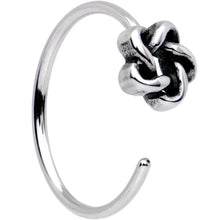 Load image into Gallery viewer, 20G Blue Faux Opal Funky Nose Bone Captive Ring Pack Set of 4
