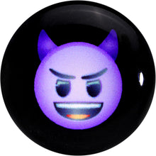 Load image into Gallery viewer, 5/8 Licensed Purple Devil emoji Acrylic Double Flare Plug Set