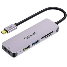 Load image into Gallery viewer, QGeeM 5-in-1 USB C to HDMI Adapter with 4K HDMI Output