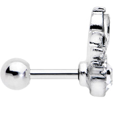 Load image into Gallery viewer, 16G 1/4 Clear Gem Cocktail Party Tragus Cartilage Earring