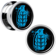 Load image into Gallery viewer, Blue Grenade Steel Screw Fit Plug Set 9/16