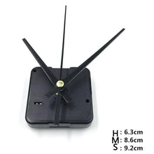 Load image into Gallery viewer, Quartz Clock Repair Movement Hands For Silent Large Wall Clock Non-Ticking Hands Quartz Wall Clock Movement Mechanism Repair Parts Replacement with 3 Different Pairs of Hands Repair Clock Mechanism Parts