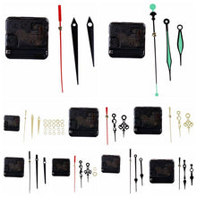 Load image into Gallery viewer, Quartz Clock Repair Movement Hands For Silent Large Wall Clock Non-Ticking Hands Quartz Wall Clock Movement Mechanism Repair Parts Replacement with 3 Different Pairs of Hands Repair Clock Mechanism Parts