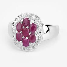 Load image into Gallery viewer, 1.54 Carat Genuine Ruby .925 Sterling Silver Ring