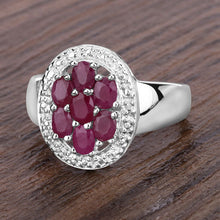 Load image into Gallery viewer, 1.54 Carat Genuine Ruby .925 Sterling Silver Ring