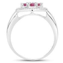 Load image into Gallery viewer, 1.54 Carat Genuine Ruby .925 Sterling Silver Ring