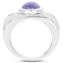 Load image into Gallery viewer, 3.55 Carat Genuine Tanzanite .925 Sterling Silver Ring