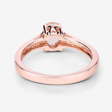 Load image into Gallery viewer, 0.70 Carat Genuine Morganite .925 Sterling Silver Ring