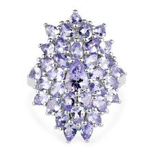 Load image into Gallery viewer, 5.27 Carat Genuine Tanzanite .925 Sterling Silver Ring