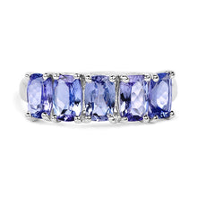 Load image into Gallery viewer, 2.65 Carat Genuine Tanzanite .925 Sterling Silver Ring