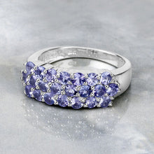 Load image into Gallery viewer, 1.54 Carat Genuine Tanzanite .925 Sterling Silver Ring