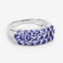 Load image into Gallery viewer, 1.54 Carat Genuine Tanzanite .925 Sterling Silver Ring