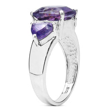 Load image into Gallery viewer, 4.10 Carat Genuine Amethyst .925 Sterling Silver Ring