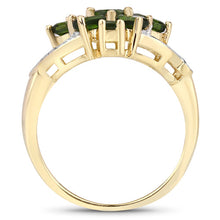 Load image into Gallery viewer, 1.26 Carat Genuine Chrome Diopside .925 Sterling Silver Ring