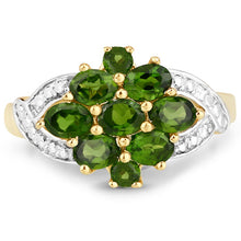 Load image into Gallery viewer, 1.26 Carat Genuine Chrome Diopside .925 Sterling Silver Ring