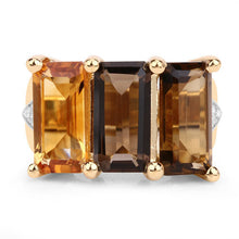Load image into Gallery viewer, 8.17 Carat Genuine Multi Stones .925 Sterling Silver Ring