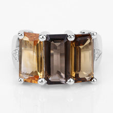Load image into Gallery viewer, 8.17 Carat Genuine Multi Stones .925 Sterling Silver Ring