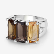 Load image into Gallery viewer, 8.17 Carat Genuine Multi Stones .925 Sterling Silver Ring