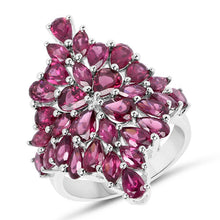 Load image into Gallery viewer, 7.52 Carat Genuine Rhodolite .925 Sterling Silver Ring