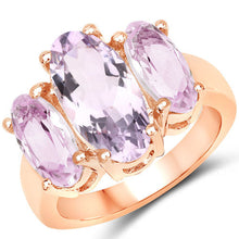 Load image into Gallery viewer, 5.44 Carat Genuine Pink Amethyst .925 Sterling Silver Ring