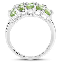 Load image into Gallery viewer, 3.45 Carat Genuine Peridot .925 Sterling Silver Ring