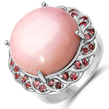 Load image into Gallery viewer, 14.59 Carat Genuine Opal & Tourmaline .925 Sterling Silver Ring