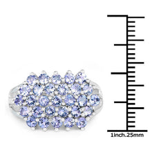 Load image into Gallery viewer, 2.03 Carat Genuine Tanzanite .925 Sterling Silver Ring
