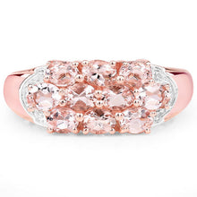 Load image into Gallery viewer, 1.50 Carat Genuine Morganite .925 Sterling Silver Ring