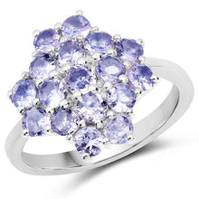 Load image into Gallery viewer, 1.70 Carat Genuine Tanzanite .925 Sterling Silver Ring