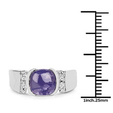 Load image into Gallery viewer, 2.80 Carat Genuine Tanzanite .925 Sterling Silver Ring